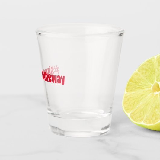 Single - Funny Christmas Zitat Schnapsglas (Rechts)