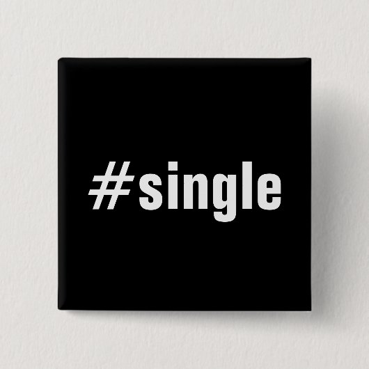 #Single Funny Hashtag Typografie Text Button (Vorderseite)