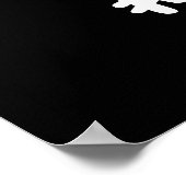 #Single Funny Solo Cell Biology Puk Dark BG Poster (Ecke)