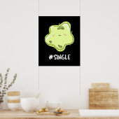 #Single Funny Solo Cell Biology Puk Dark BG Poster (Küche)