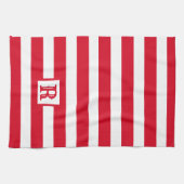 Single für die niedliche Rot- und Weißabstrichkons Geschirrtuch (Horizontal)