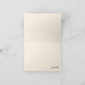 Single Gelb Rose Dankeskarte (Innenseite)