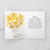 Single Gelbe Muttertagskarte Karte (Innenseite)