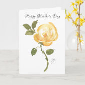 Single Gelbe Muttertagskarte Karte (Gelbe Blume)