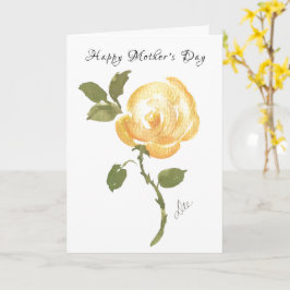 Single Gelbe Muttertagskarte Karte
