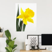 Single Gelbe Narzisse Daffodil Poster (Heimbüro)