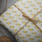 Single Gelbe Rose von Texas Seidenpapier