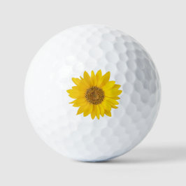 Single Gelbe Sonnenblume Golfball