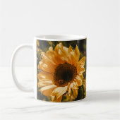 Single Gelbe Sonnenblume Kaffee-Cup Tasse (Links)