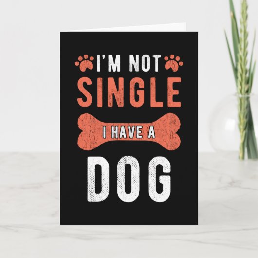 Single-Geschenkhund Karte (Vorderseite)