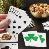 Single Green Irish Kleeblatt Playing Cards Spielkarten (In Situ)