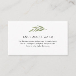 Single Greenery Branch Enclosure Card Begleitkarte