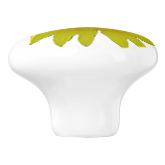 Single-große Sonnenblume-Blüte Keramikknauf (Seitenansicht)