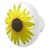 Single-große Sonnenblume-Blüte Keramikknauf (Rechts)