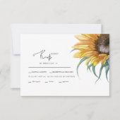 Single Große Sonnenblumenkarte RSVP-Karte RSVP Karte (Vorderseite)