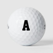 Single Hauptstadt Letter Anpassbarer Text Golfball (Vorderseite)