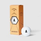 Single Hauptstadt Letter Anpassbarer Text Golfball (Verpackungen)