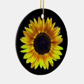 Single Hellgelbe Sonnenblume Keramik Ornament (Rechts)