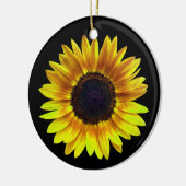 Single Hellgelbe Sonnenblume Keramik Ornament (Links)