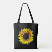 Single Hellgelbe Sonnenblume Tasche (Rückseite)