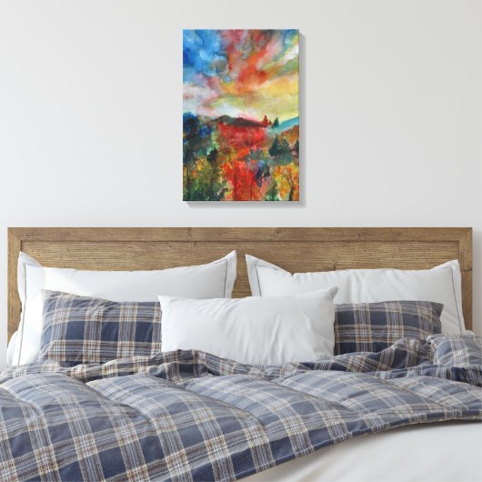 Single Herbst Landschaft Leinwanddruck (Insitu (Schlafzimmer))