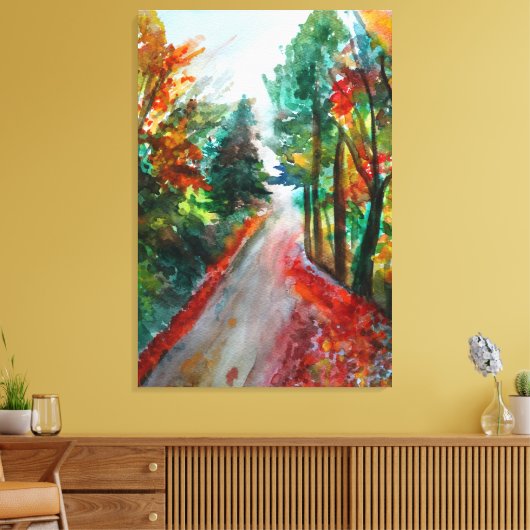 Single Herbstlandschaft Leinwanddruck (Insitu (Wohnzimmer))