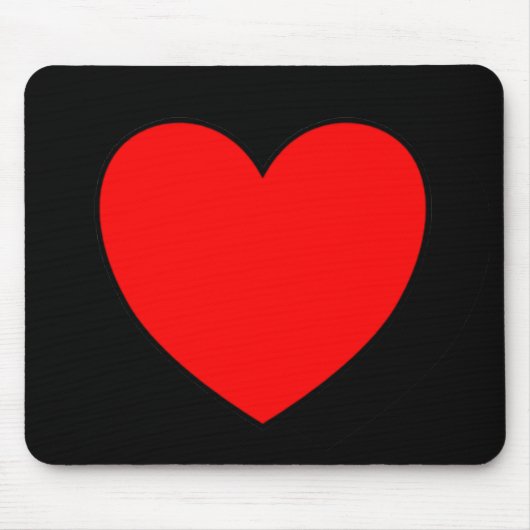 Single-Herz-Mausunterlage Mousepad (Vorne)