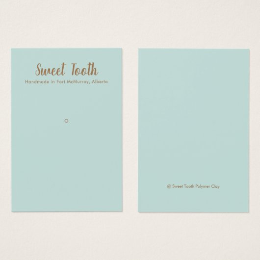 Single Hole Pendant Button (Vorne & Hinten)