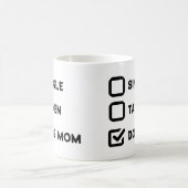Single "Hunde-Mama" oder "Hunde-Liebhaber" Kaffeetasse (Mittel)