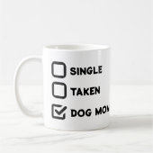 Single "Hunde-Mama" oder "Hunde-Liebhaber" Kaffeetasse (Links)