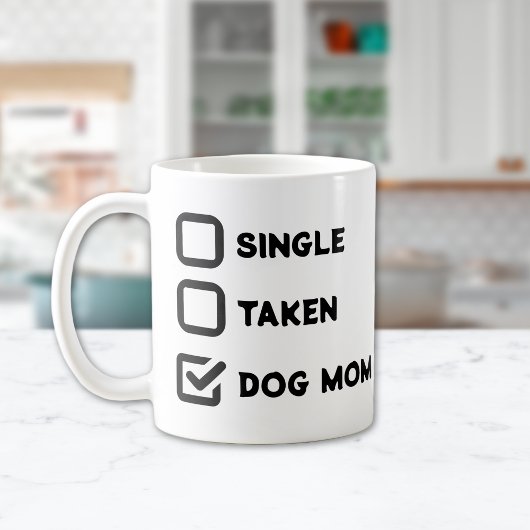 Single "Hunde-Mama" oder "Hunde-Liebhaber" Kaffeetasse