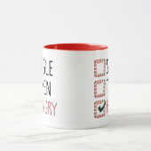 Single Hungry Funny Valentine's Day Tasse (Zentrum)