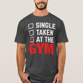 Single im Fitnessraum T-Shirt