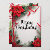 Single Image Christmas Card Feiertagskarte (Vorne/Hinten)