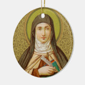 Single Image St. Teresa of Avila (SNV 27) Kreis Keramik Ornament (Links)