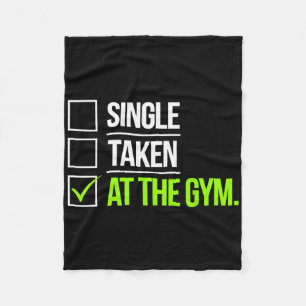 Single in der Gym Funny Workout Fitness Humo Fleecedecke
