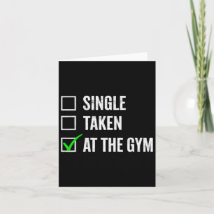 Single in der Gym Funny Workout Fitness Humo Karte
