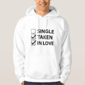 Single in Liebe Hoodie (Vorderseite)