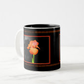 Single-Iris Zweifarbige Tasse (Vorderseite Links)