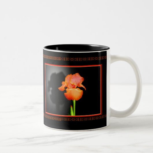 Single-Iris Zweifarbige Tasse (Rechts)
