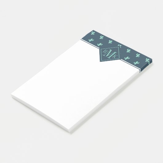 Single-Kaktus-Muster Post-it Klebezettel (angewinkelt)