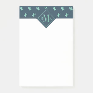 Single-Kaktus-Muster Post-it Klebezettel