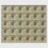 Single-Kiefern-Kegel-Verpackungs-Papier Geschenkpapier (Flach)