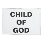 Single "Kind Gottes" Kissenbezug (Rückseite)