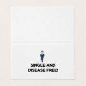 Single-Krankheit Visitenkarten (Außenseite Aufgefaltet)