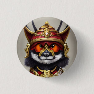 Single-Krieger-Rote-Panda-Taste Button