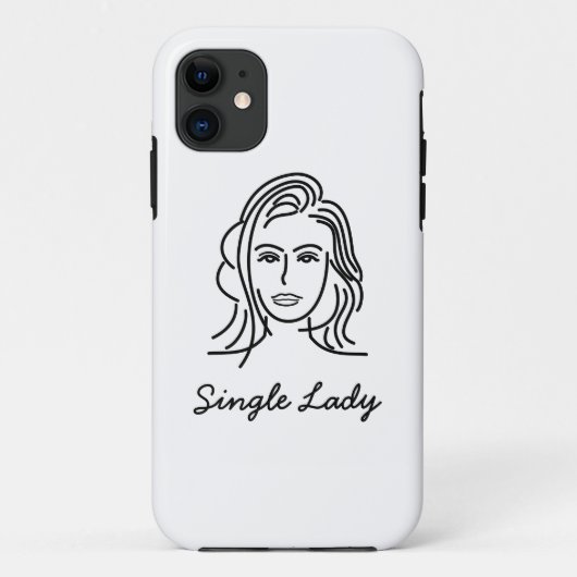 Single Lady Iphone Case (Rückseite)