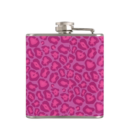 Single Lady Leopard Brautparty Flachmann (Rückseite)