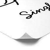 Single Lady Poster (Ecke)