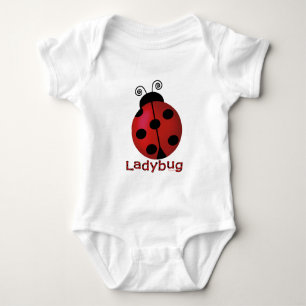 Single Ladybug Baby Strampler